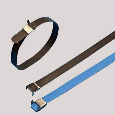 Coated L Buckle Stainless Steel Cable Tie